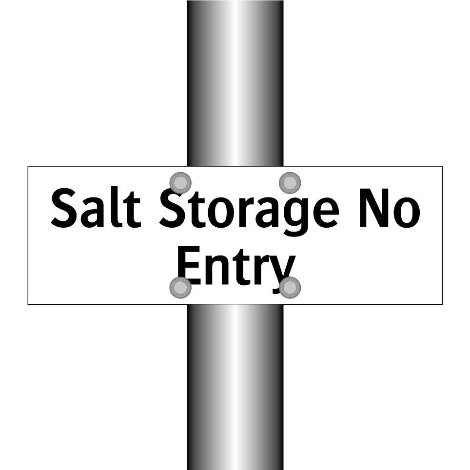 Salt Storage No Entry