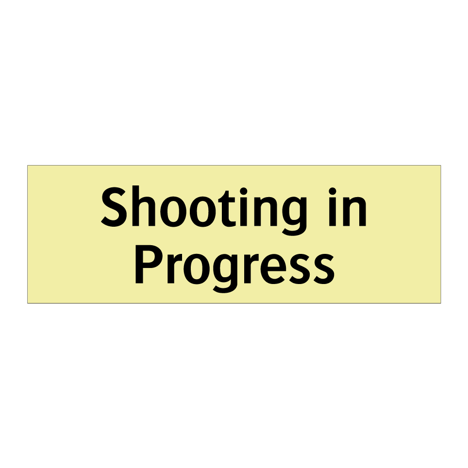 Shooting in Progress