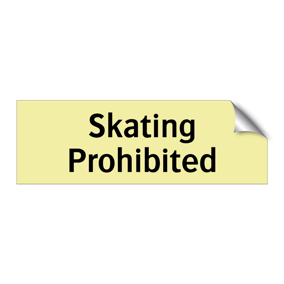 Skating Prohibited
