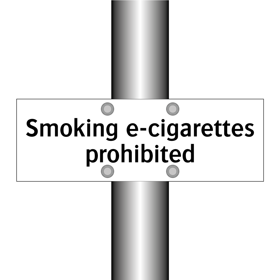 Smoking e-cigarettes prohibited