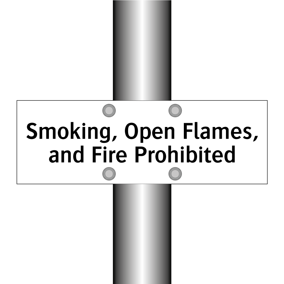 Smoking, Open Flames, and Fire Prohibited