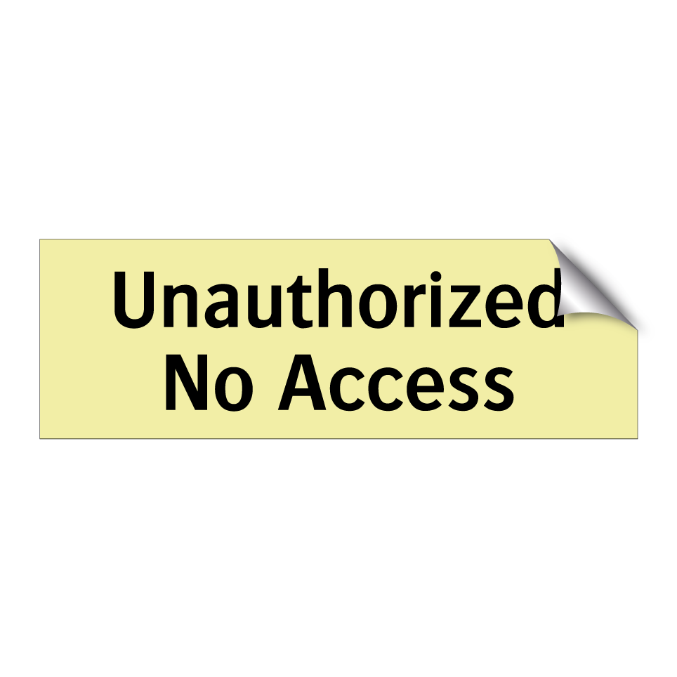 Unauthorized No Access