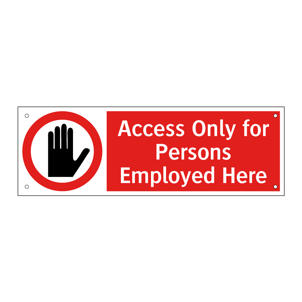 Access Only for Persons Employed Here