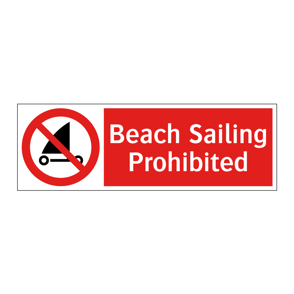 Beach Sailing Prohibited