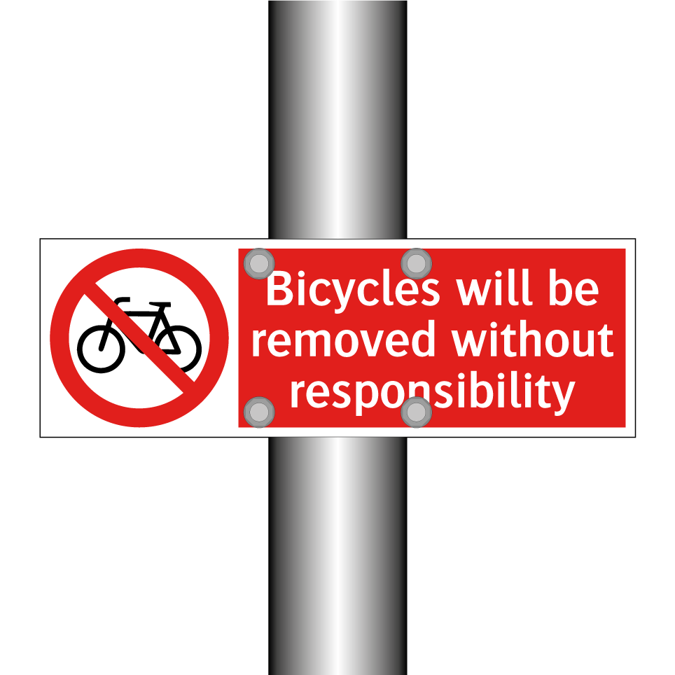 Bicycles will be removed without responsibility