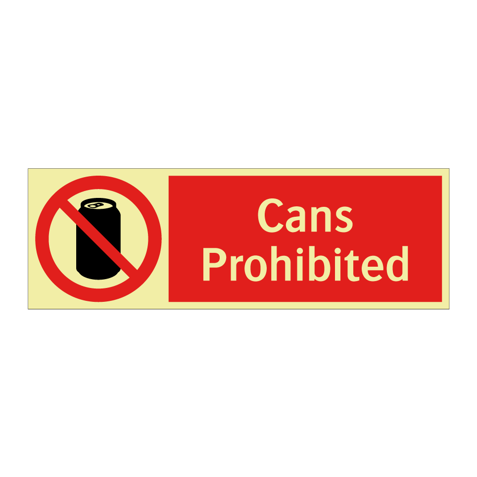 Cans Prohibited