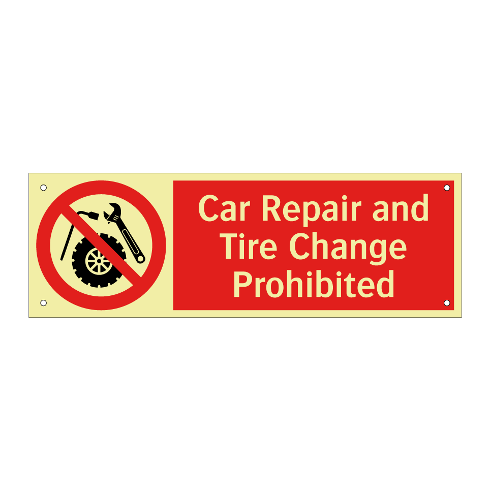 Car Repair and Tire Change Prohibited