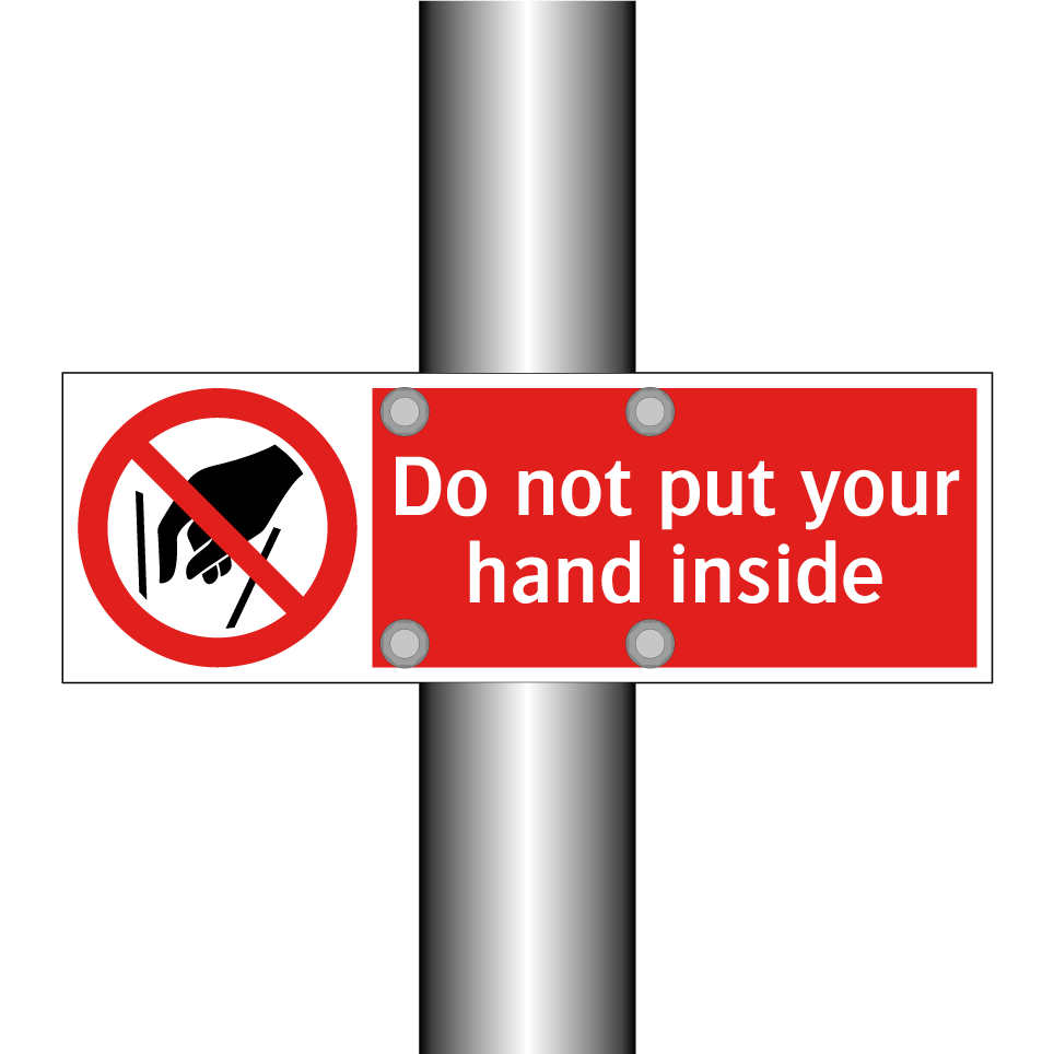 Do not put your hand inside