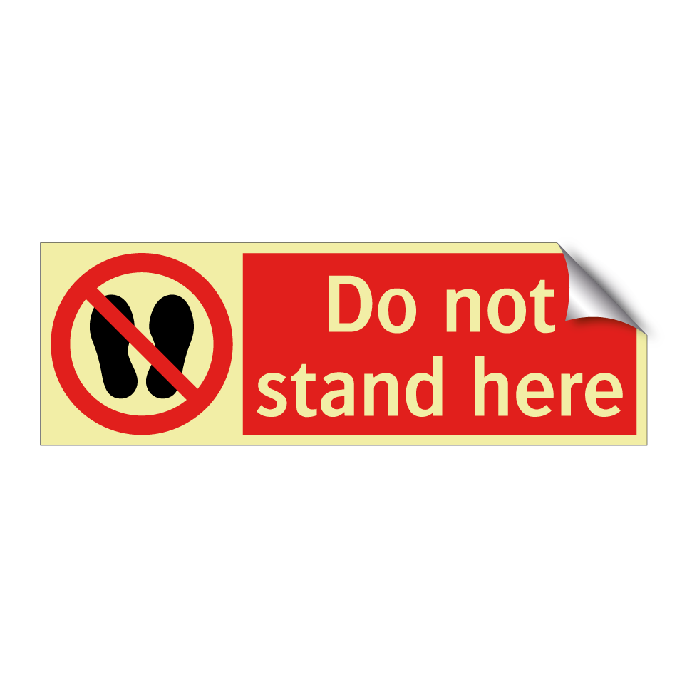 Do not stand here