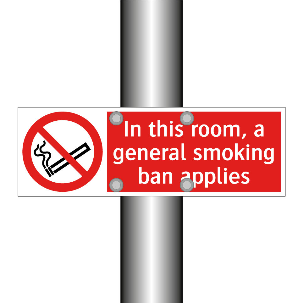 In this room, a general smoking ban applies