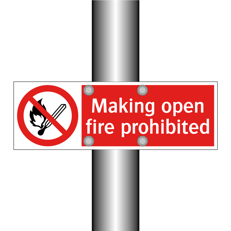 Making open fire prohibited