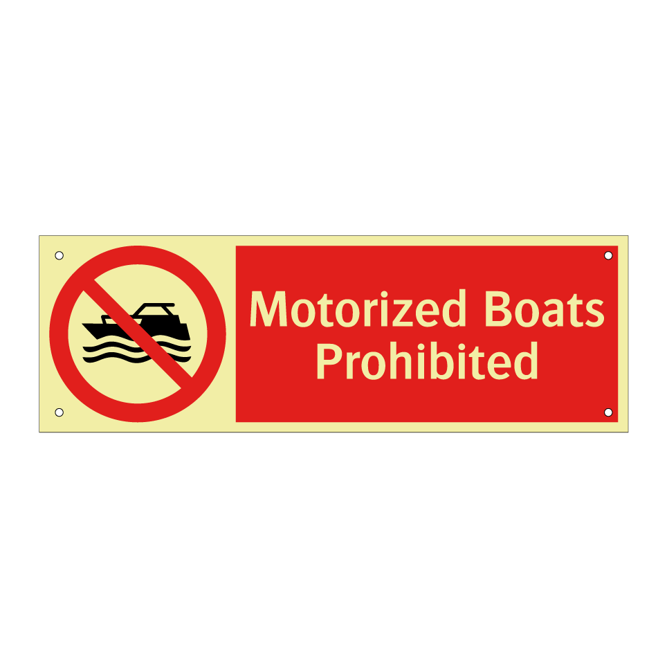 Motorized Boats Prohibited