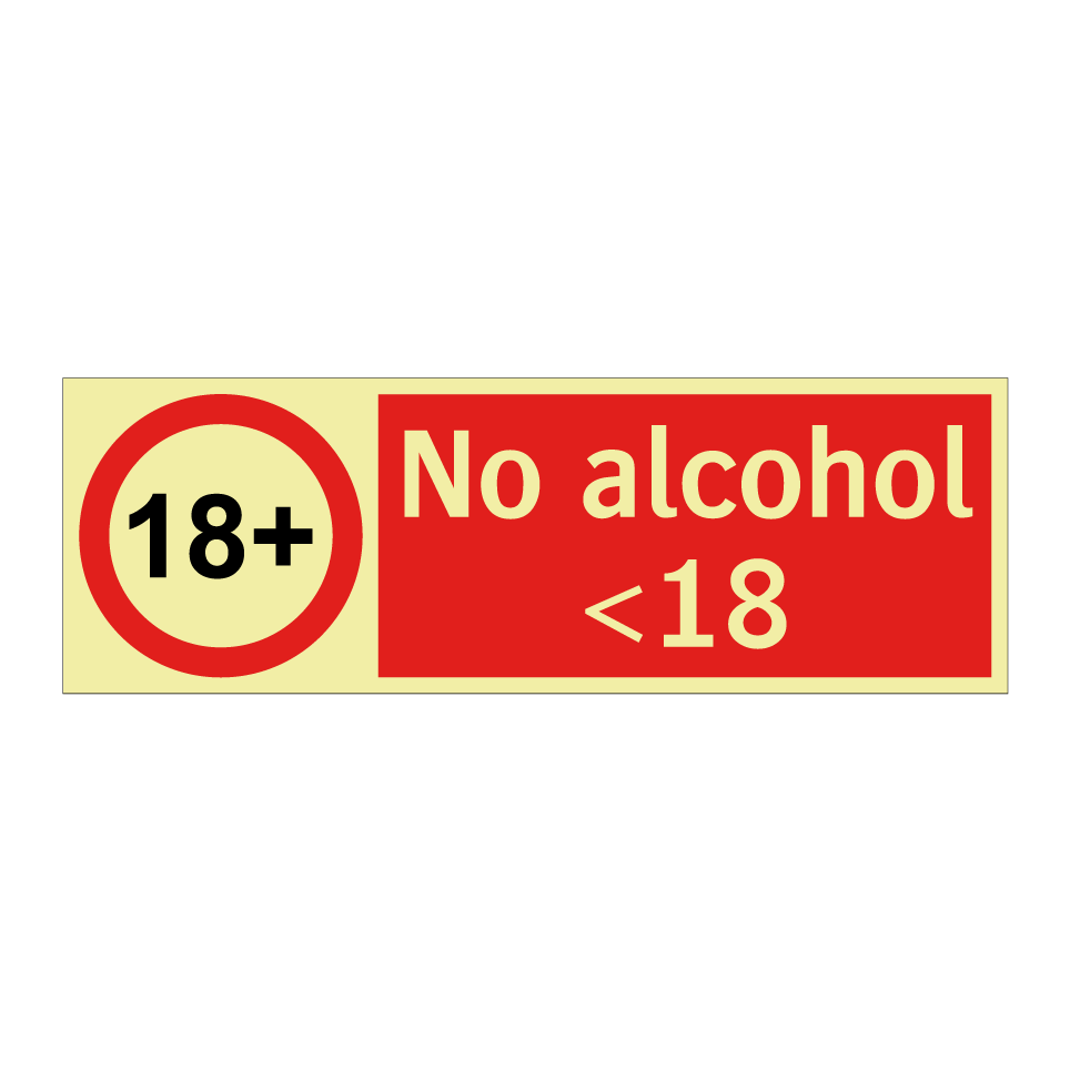 No alcohol <18