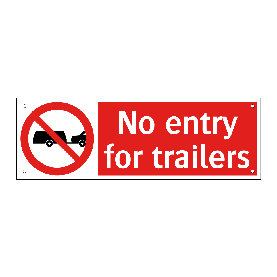 No entry for trailers