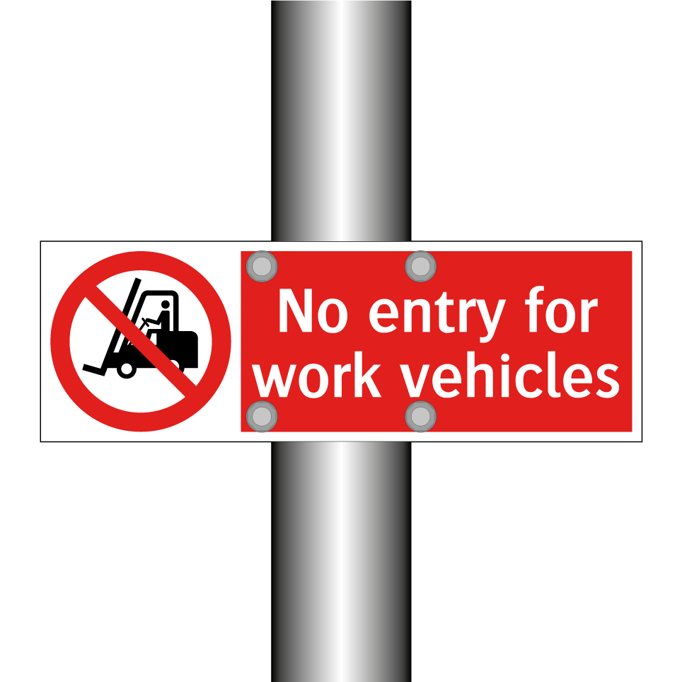 No entry for work vehicles
