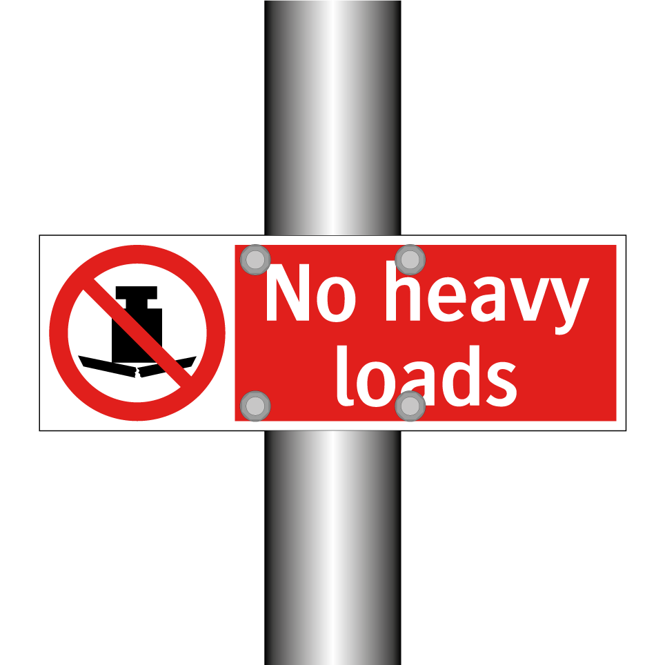 No heavy loads