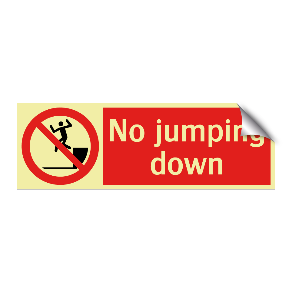 No jumping down