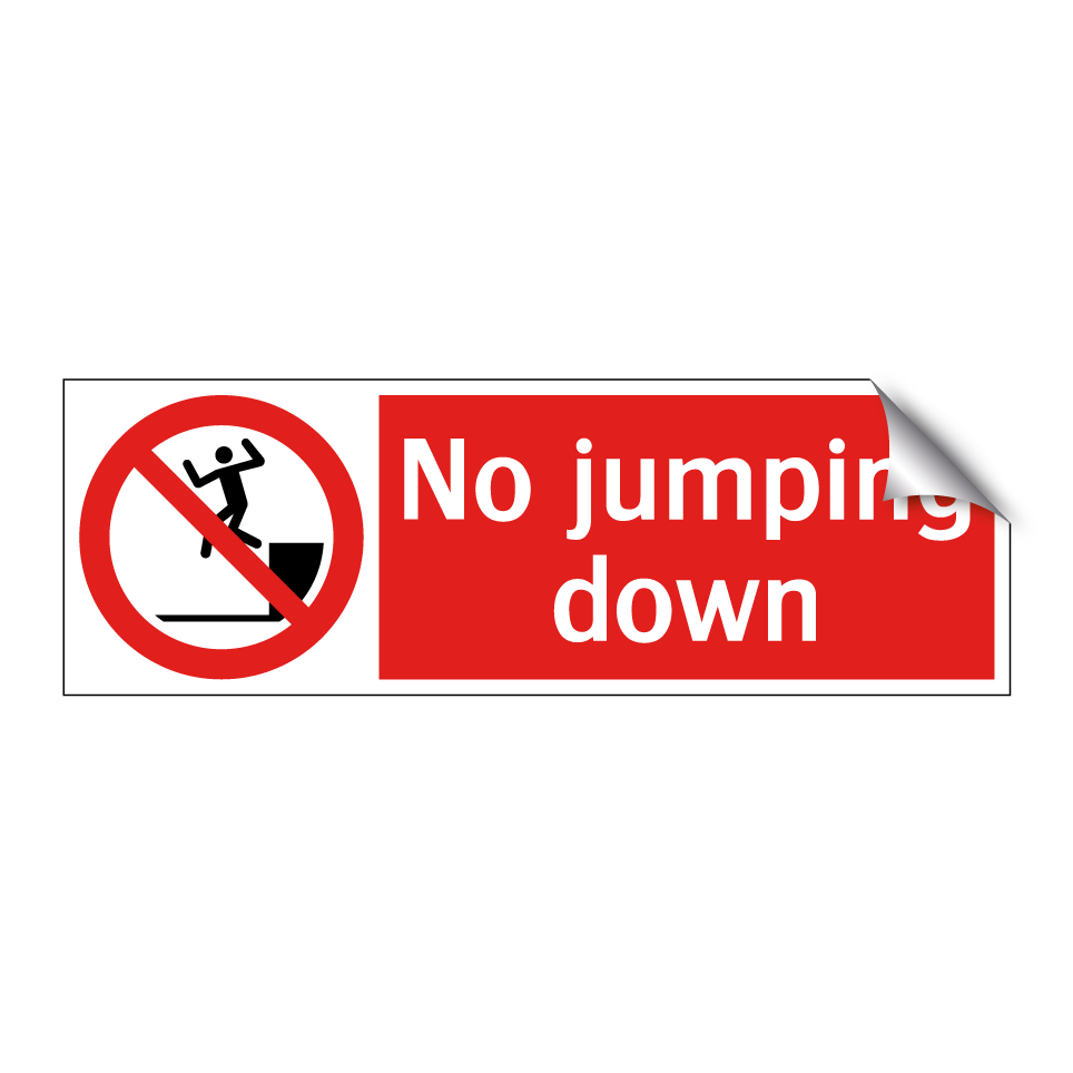 No jumping down