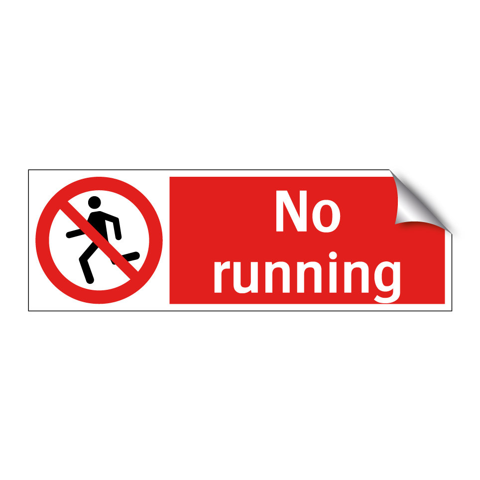 No running