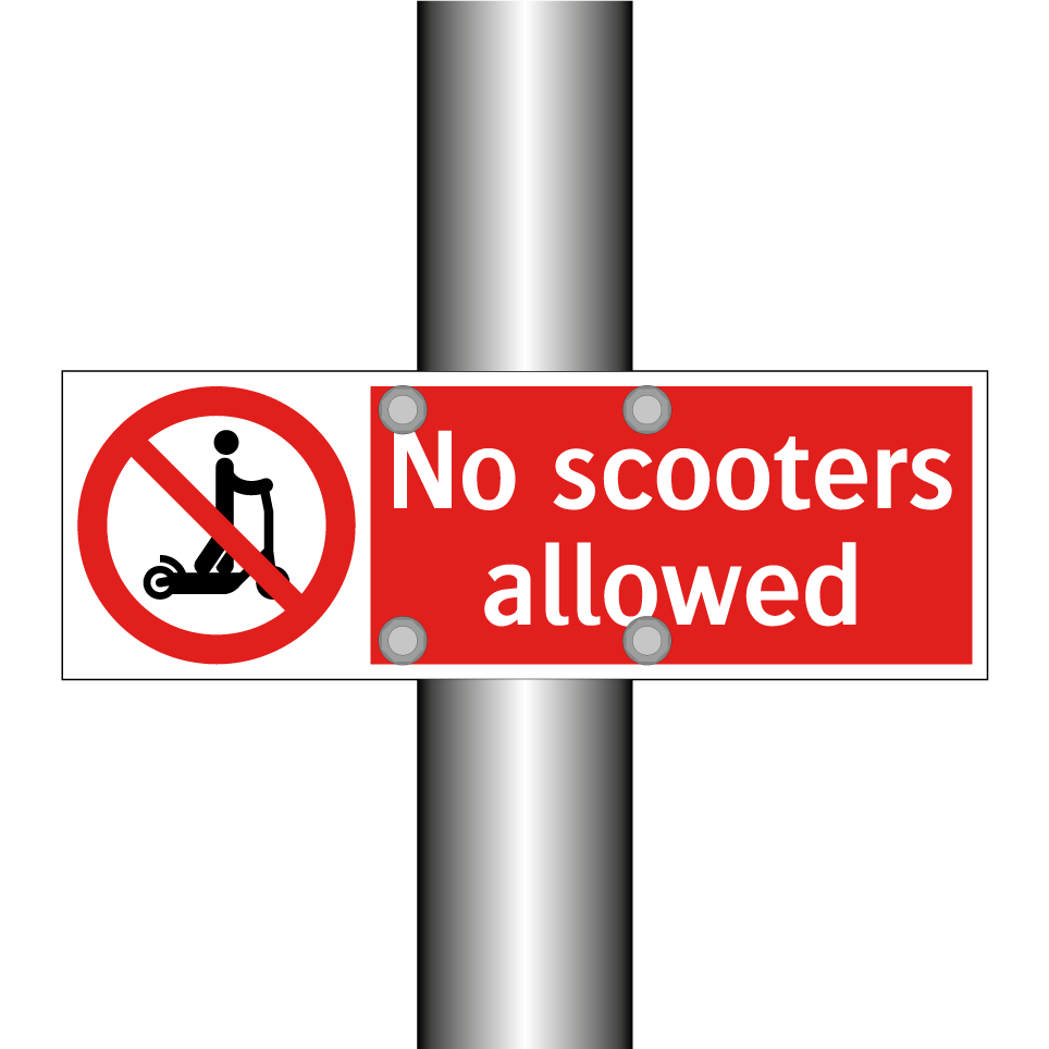 No scooters allowed