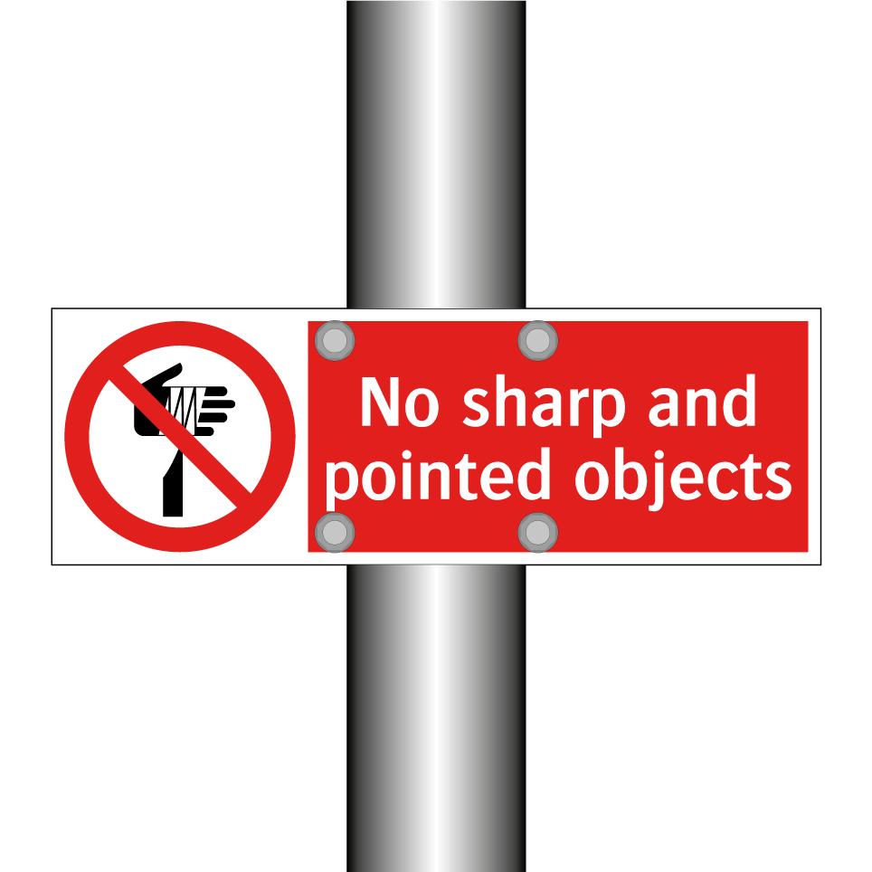 No sharp and pointed objects