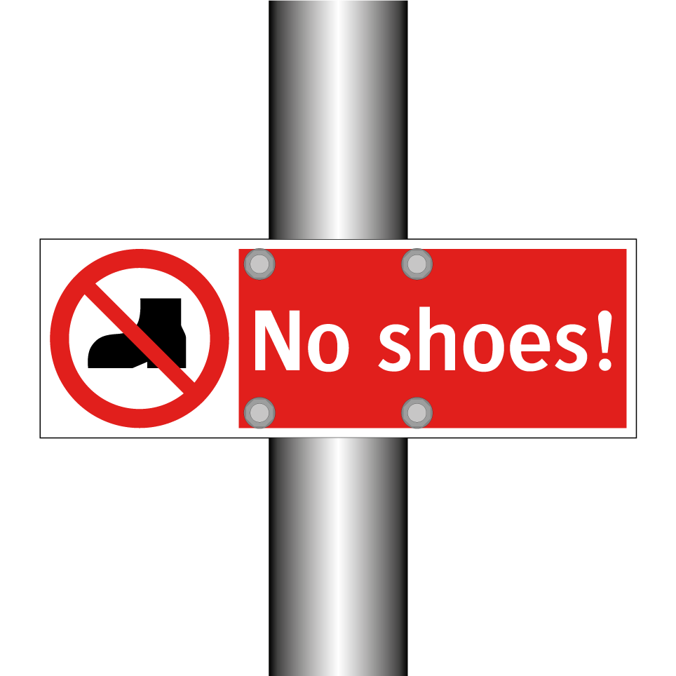 No shoes!
