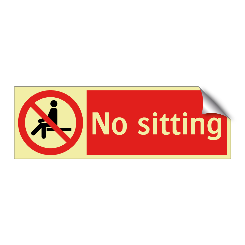 No sitting