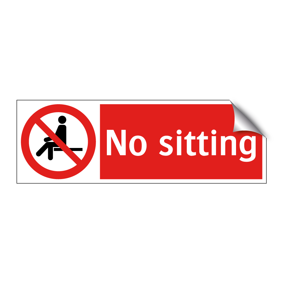 No sitting