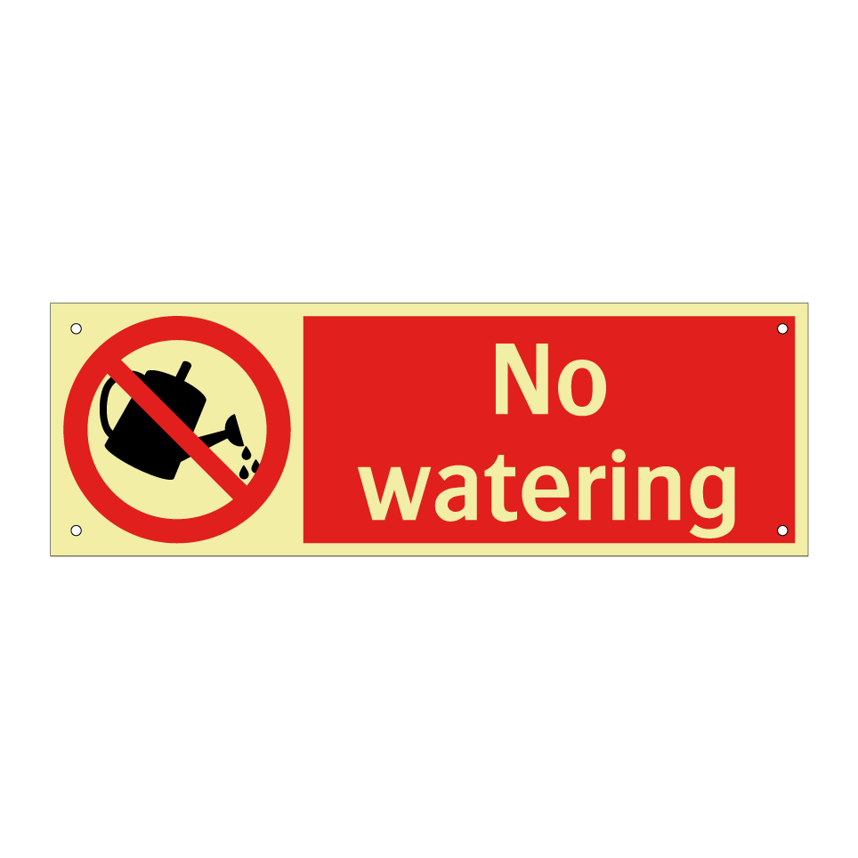 No watering