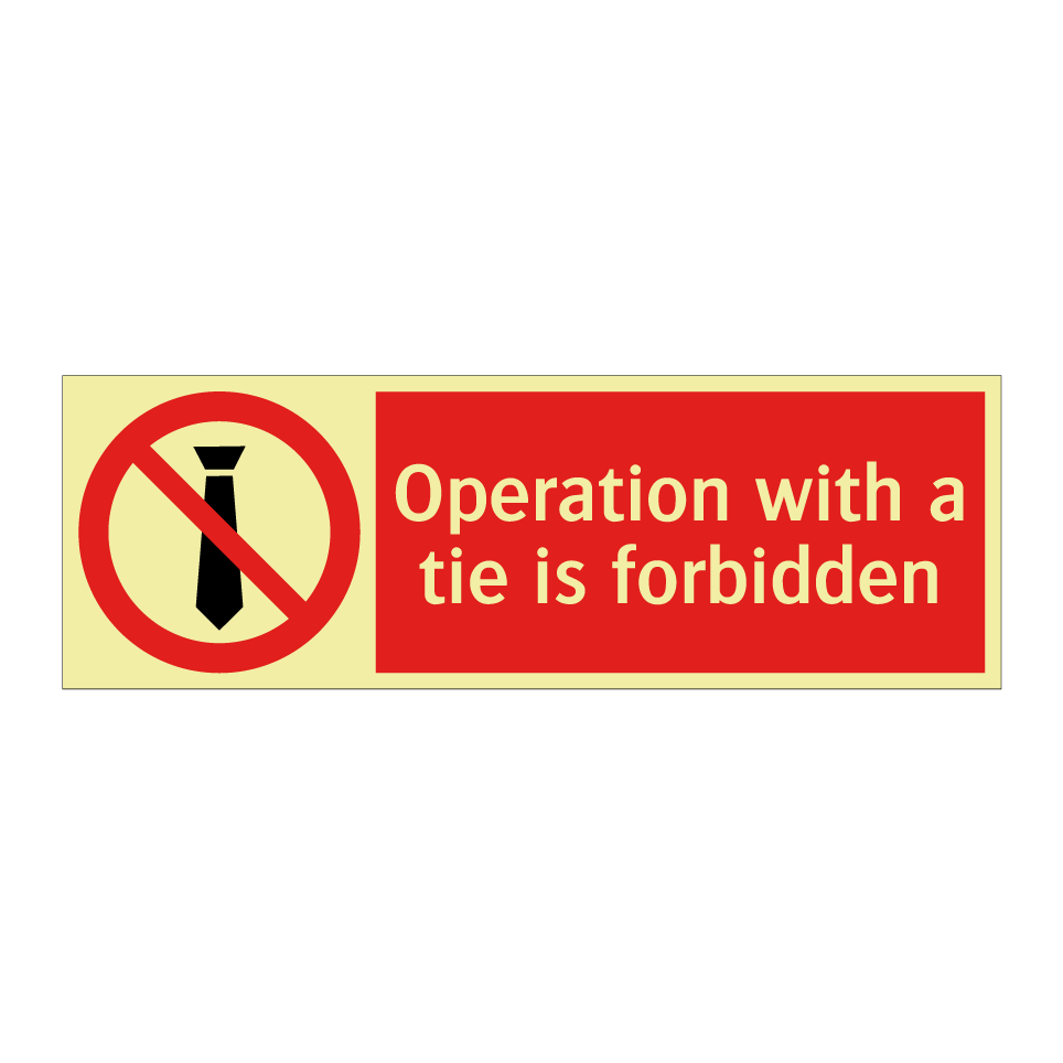 Operation with a tie is forbidden