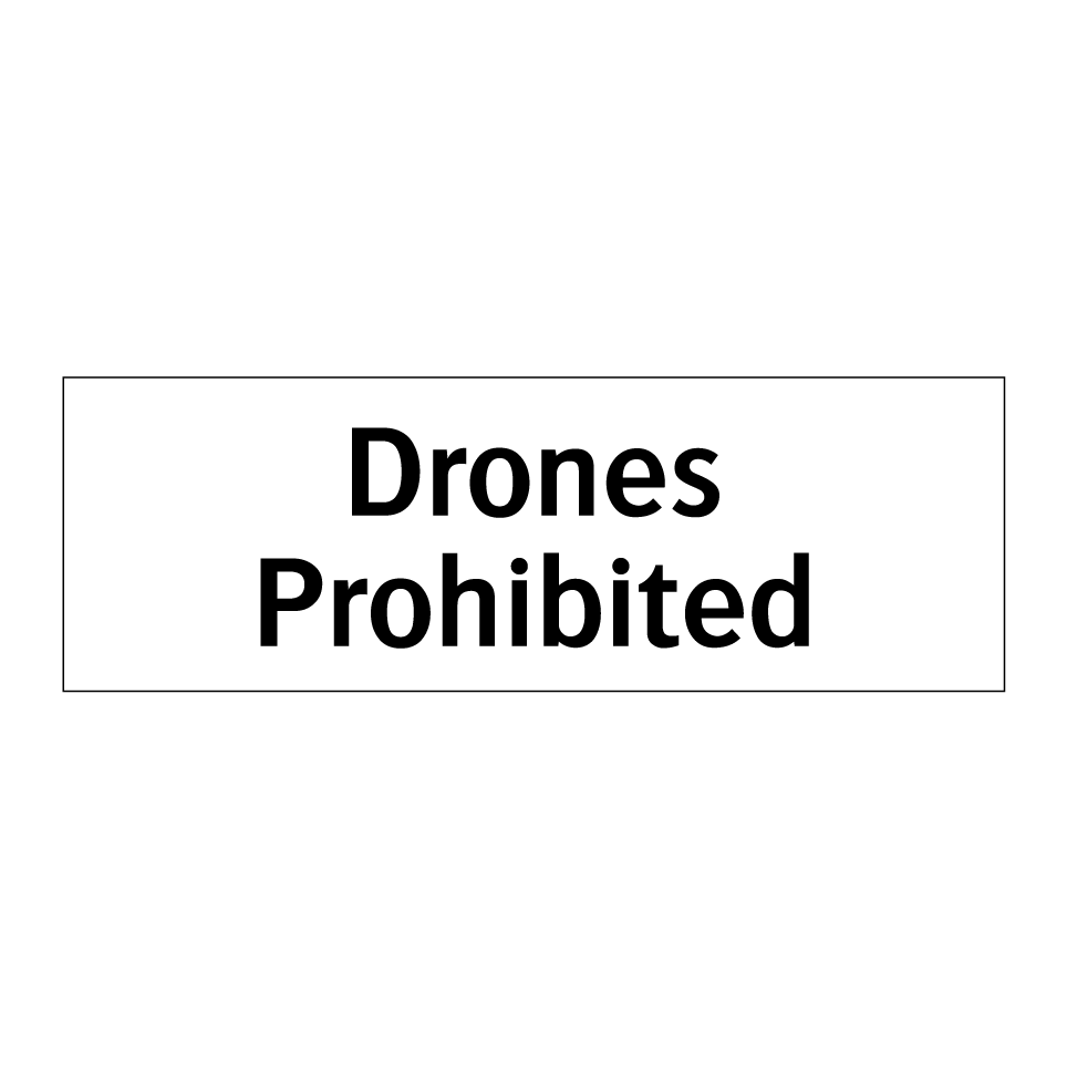 Drones Prohibited