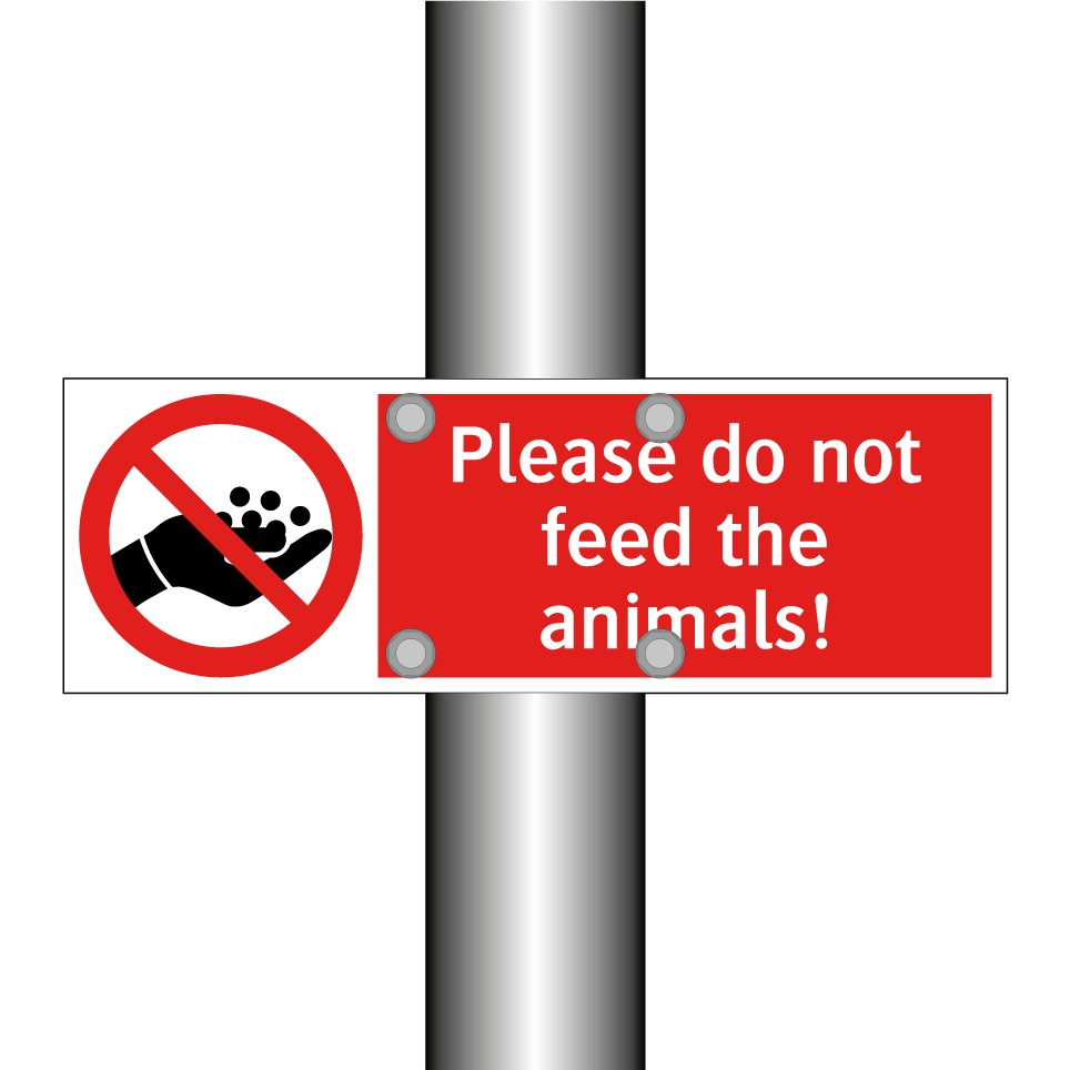 Please do not feed the animals!