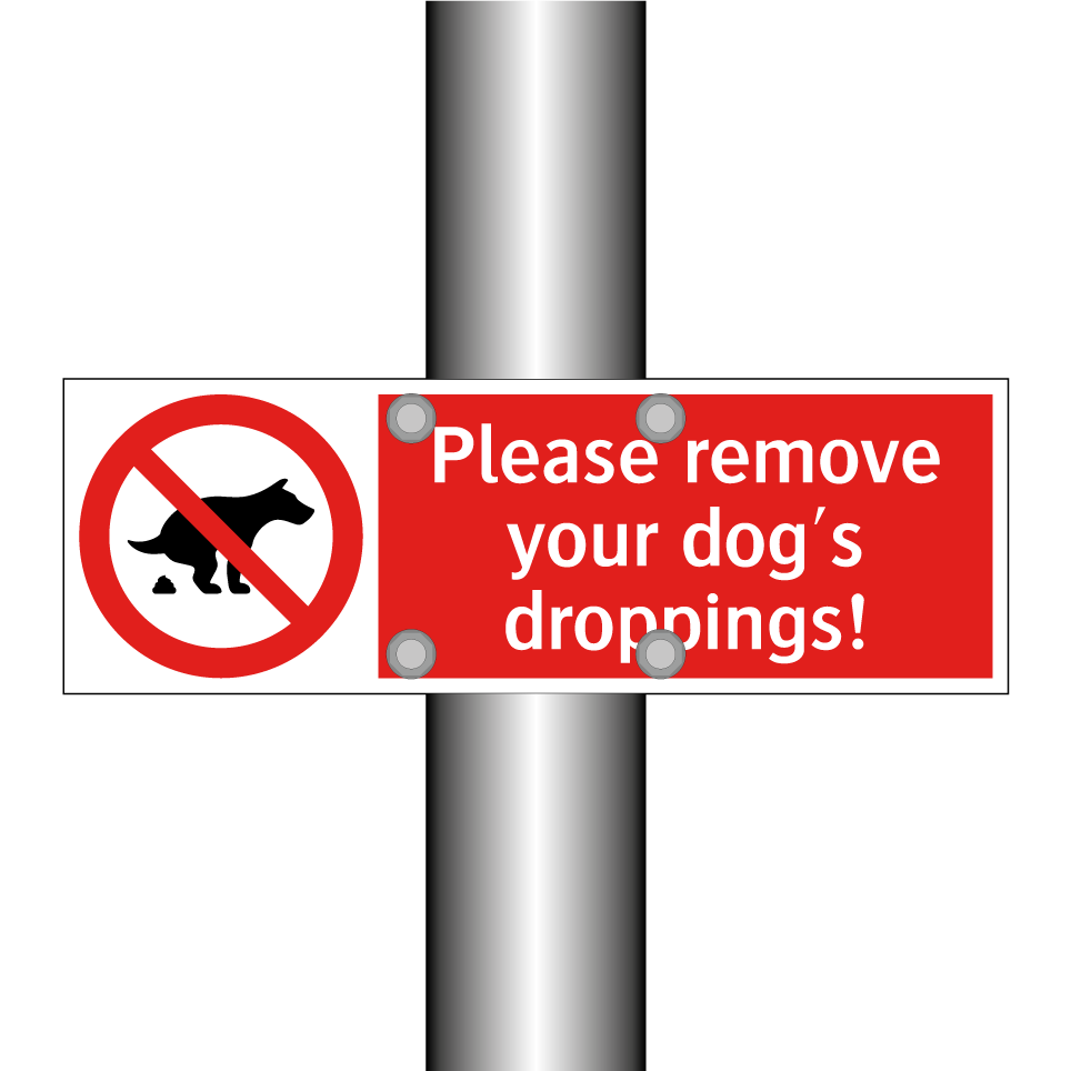 Please remove your dog's droppings!