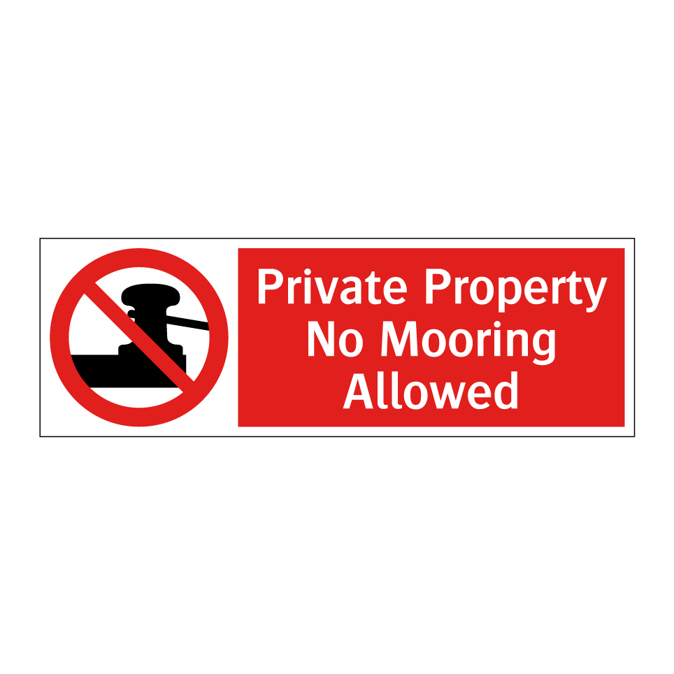 Private Property No Mooring Allowed