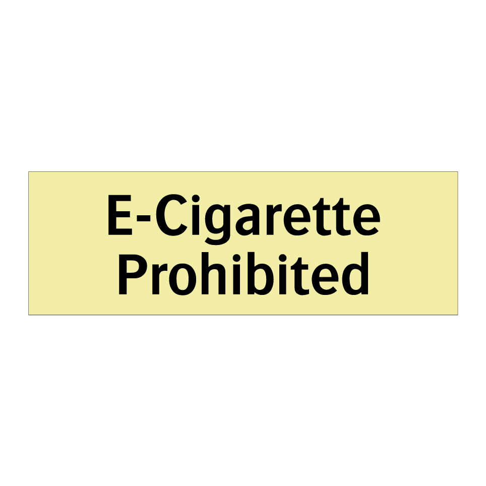 E-Cigarette Prohibited