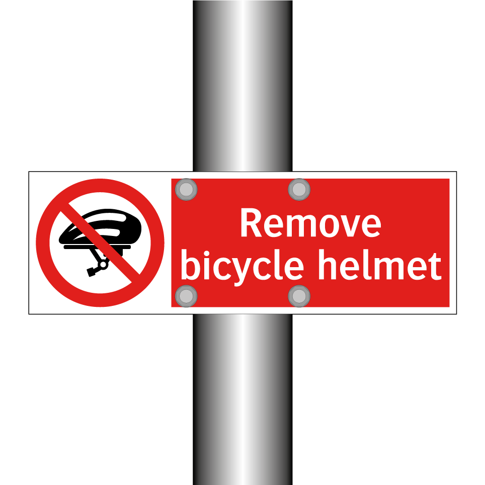 Remove bicycle helmet