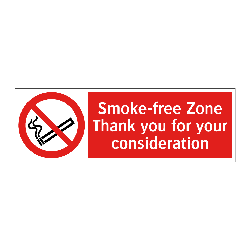 Smoke-free Zone Thank you for your consideration