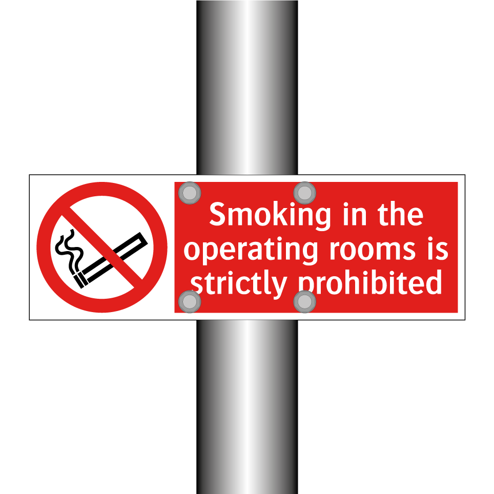 Smoking in the operating rooms is strictly prohibited