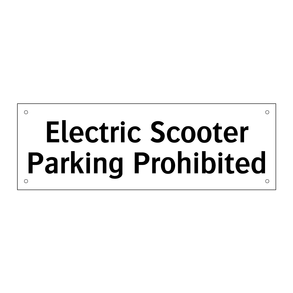 Electric Scooter Parking Prohibited
