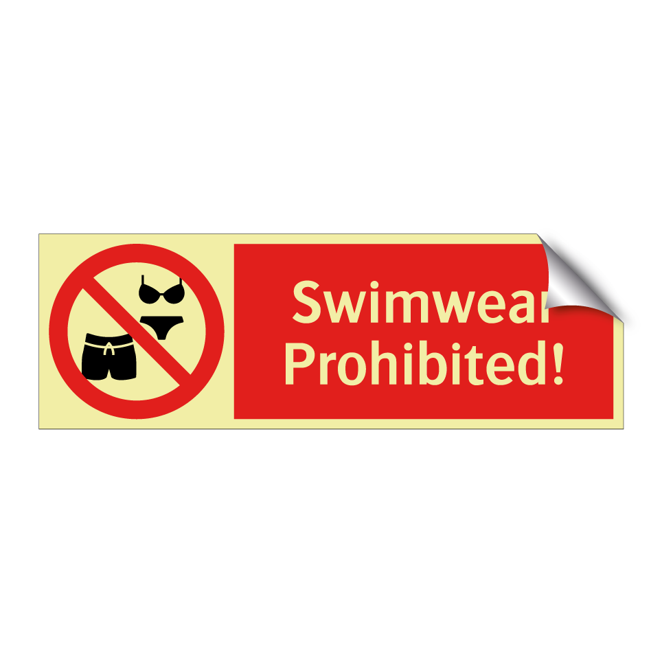 Swimwear Prohibited!