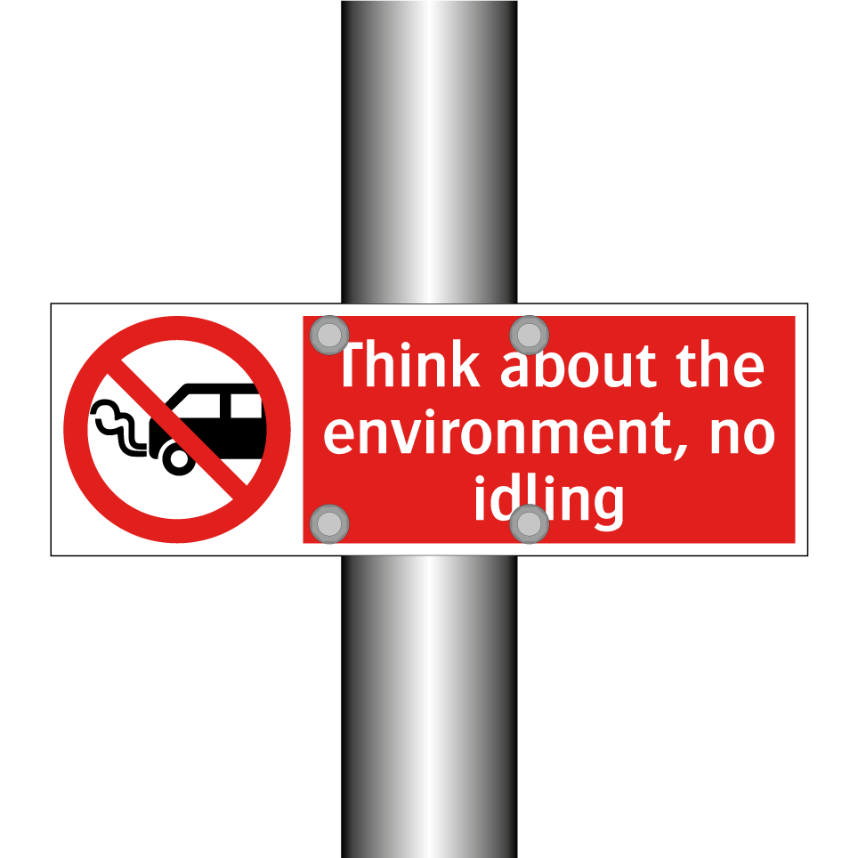 Think about the environment, no idling