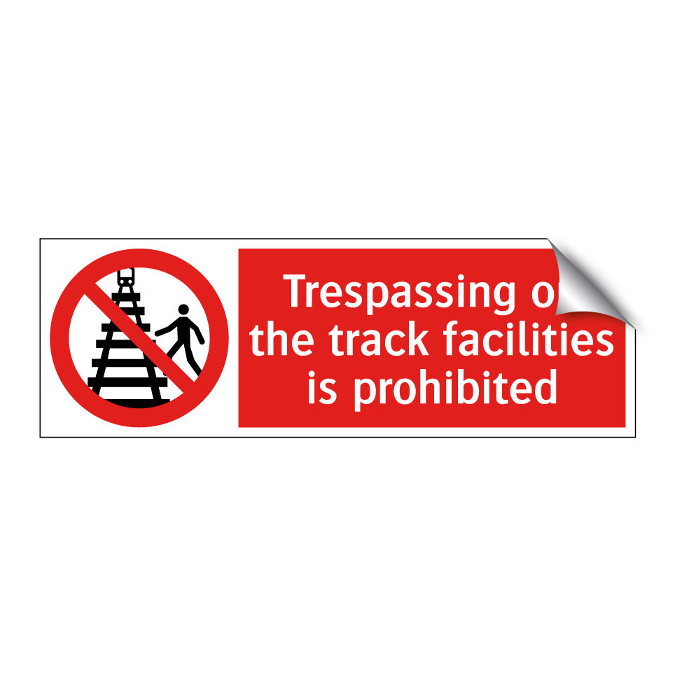 Trespassing on the track facilities is prohibited