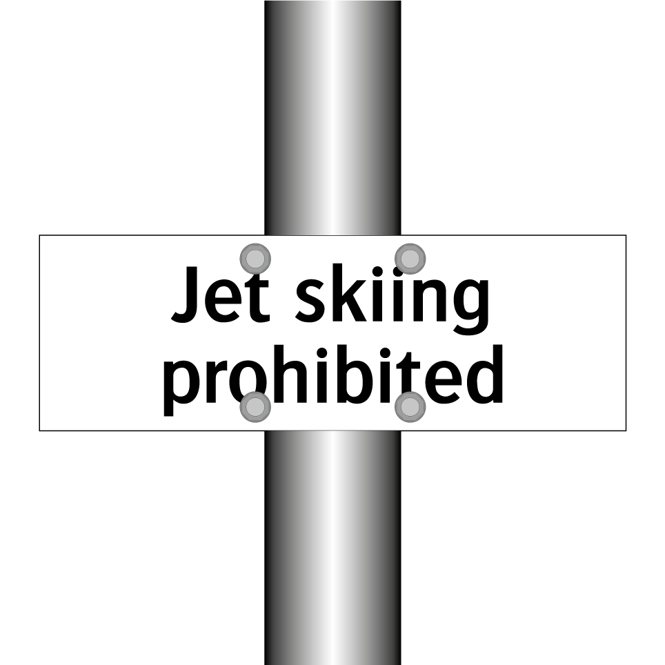 Jet skiing prohibited
