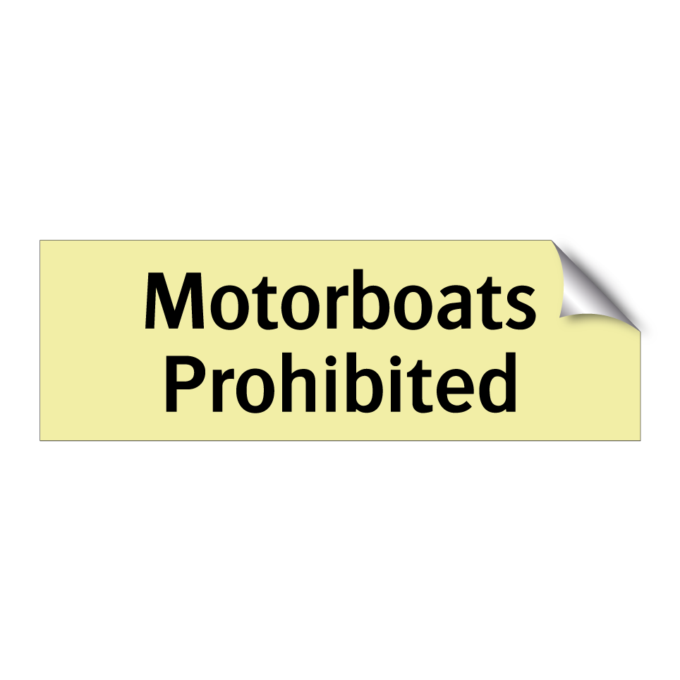 Motorboats Prohibited