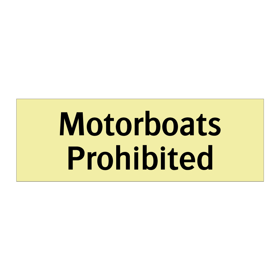 Motorboats Prohibited