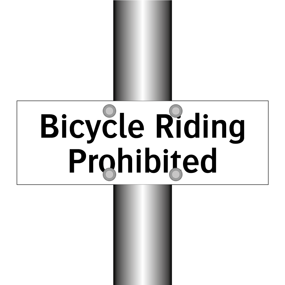 Bicycle Riding Prohibited