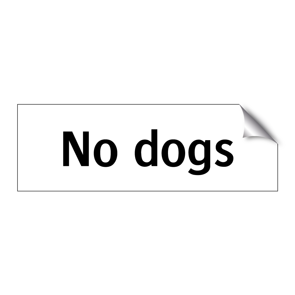 No dogs