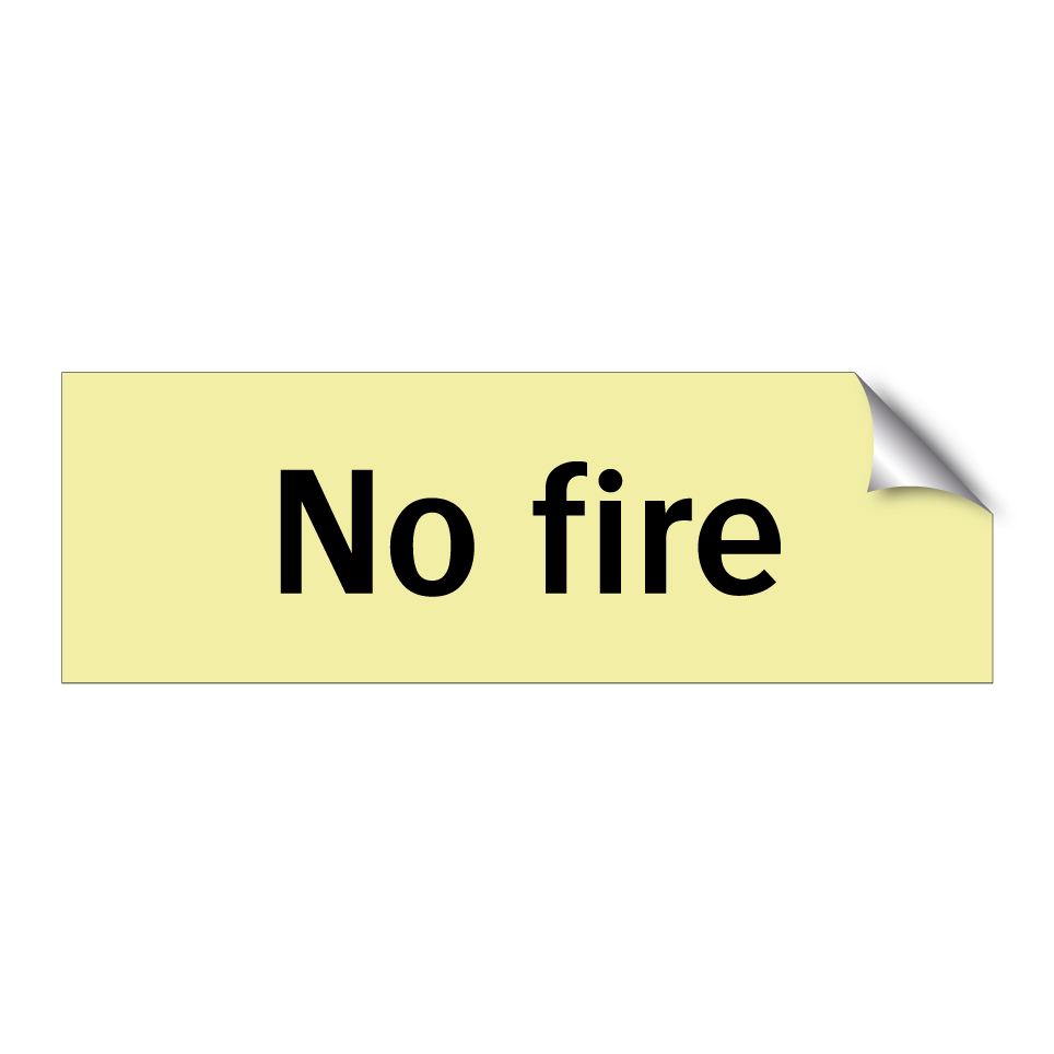 No fire
