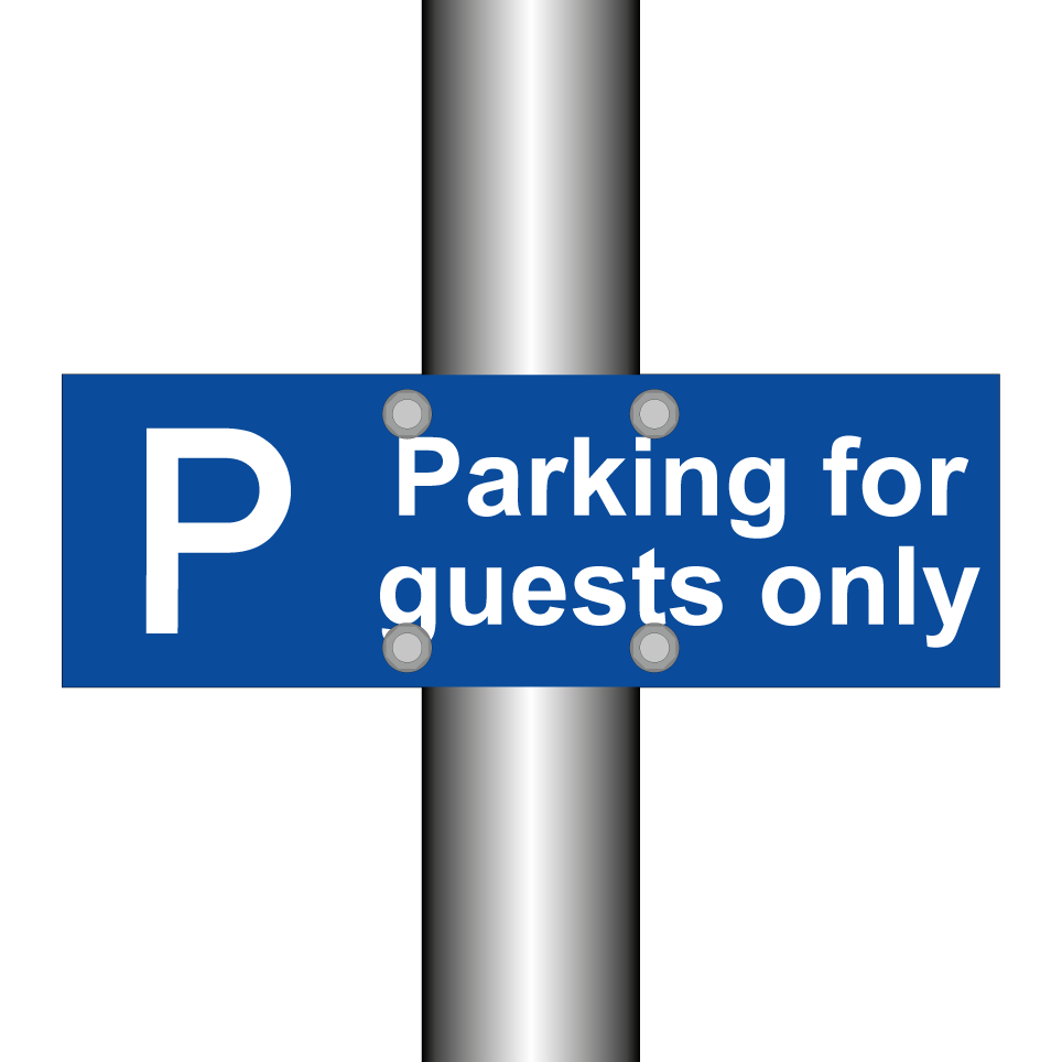 Parking for guests only