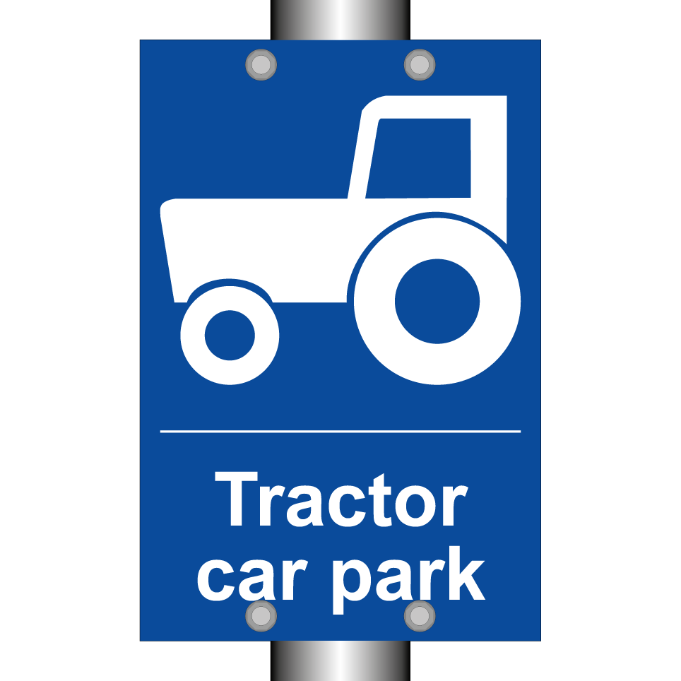 Tractor car park